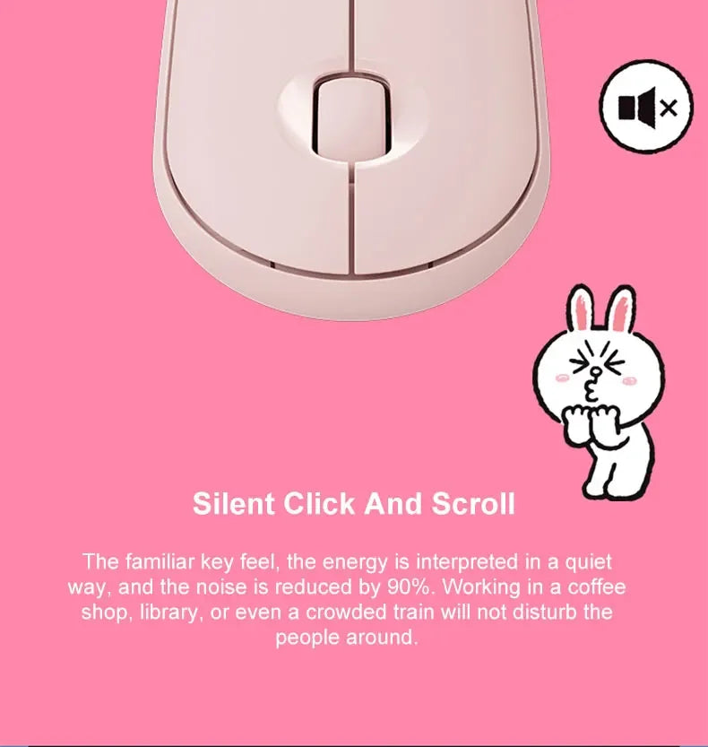 Logitech Pebble M350 Wireless Bluetooth Mouse Mice Mute Slim Bluetooth Mouse For Laptop PC Office Home Unifying Colorful Mouse