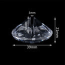 10pcs Diamond Acrylic Table Place Card Holder Crystal Number Name Card Stand Photo Clip for Wedding Anniversary Party Decoration
