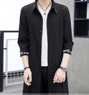 Men's Shirts Styles Trench Coat Mid-Length Sunscreen Cothing Outwear Men's Thin Outwear Clothing