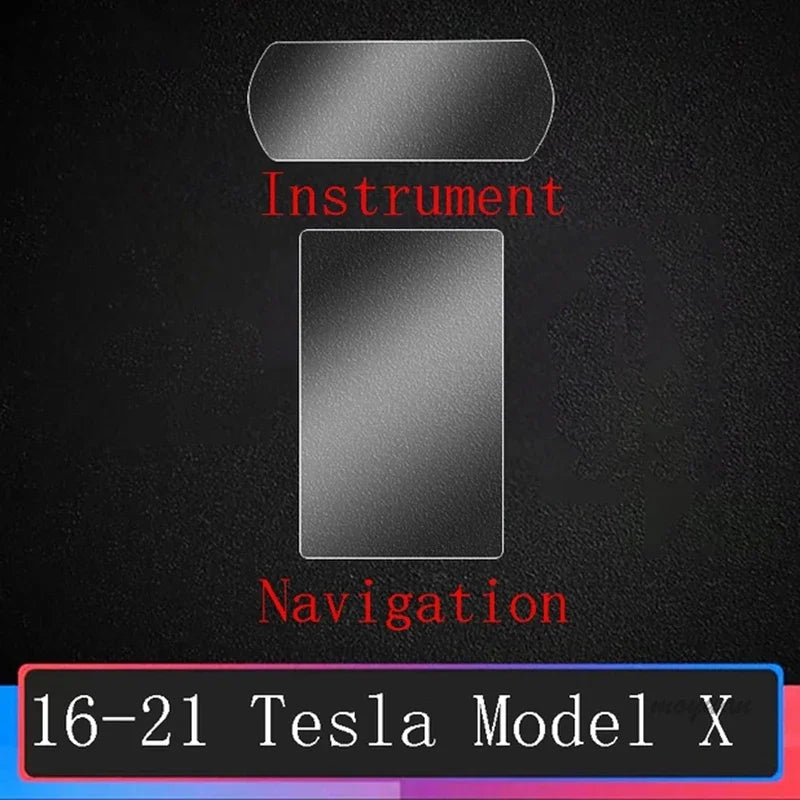For Tesla Model S X 2016-2021 Car Gearbox Panel Navigation Screen Automotive Interior TPU Protective Film Anti-Scratch Sticker
