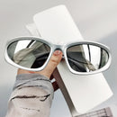 Beliebte Damen-Sonnenbrillen 2023 Punk-Sonnenbrillen Einzigartige Sportsonnenbrillen Herren UV400 Goggle Shades Spiegel Bunte Y2k Brillen