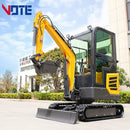 VOTE VTW-18 China Günstiger Mini-Raupenbagger Hydraulisch 1,8 Tonnen 1 Tonne Bagger Rot/Grün/Schwarz Minibagger zu verkaufen kundenspezifisch