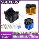 1 Piece Heatsinks DIY North Bridge Heat sink Cooler with 40mm Fan 12V 40x40x10mm 40x40x20mm Cooling Fan
