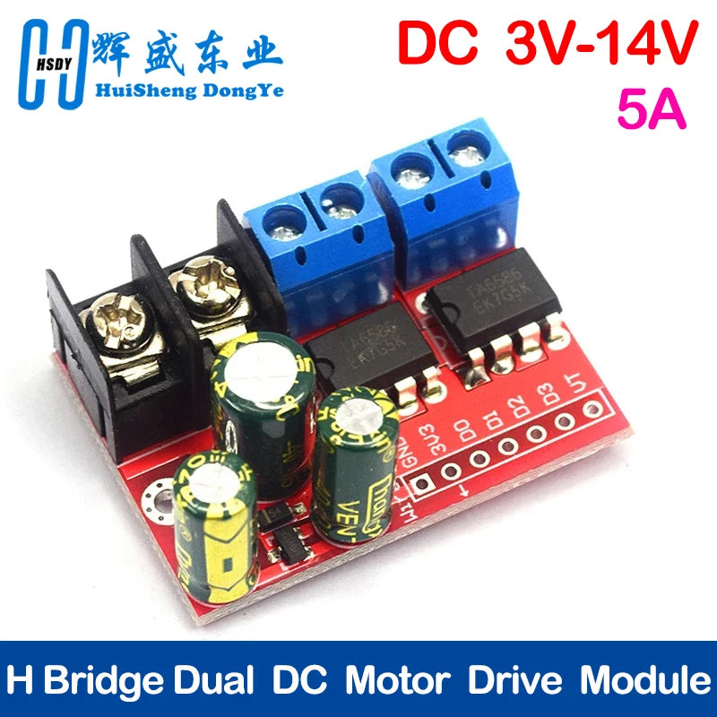 H Bridge Remote Control 5A 3V-14V Dual DC Motor Drive Module Voltage R