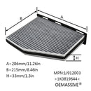 For VW Volkswagen Passat Jetta Golf Audi TT A3 SEAT Leon Altea Skoda Octavia Yeti Pollen Cabin Air Filter 1K0819644A 1K1819653A