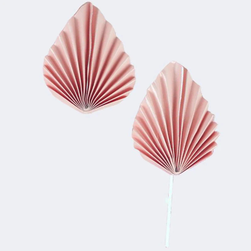 2/4pcs Palm Spear Cake Topper Happy Birthday Golden Palm Leaf Decor Cake Decorating Wedding Baking Dessert Table Party Favors