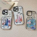 Paris Tower New York London City Landmark Case For iPhone 15 14 13 12 11 Pro X XS XR Max 7 8 Plus SE 2020 2022 Clear Back Cover