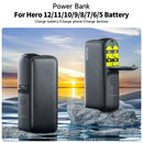 TELESIN Power Bank 10000mAH with 20W PD Fast Charging Portable Battery Charger For Gopro Hero 5 6 7 8 9 10 11 12 For Smart Phone