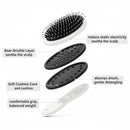 New Nylon Bristles Paddle Brush Smoother Hair Care Hair Comb Non-Slip Grip Straightener Brush