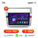 Junsun Android Wireless CarPlay Auto Car Radio For Citroen C4 C-Triomphe C-Quatre 2004-2009 Intelligent Systems DSP SWC RDS GPS
