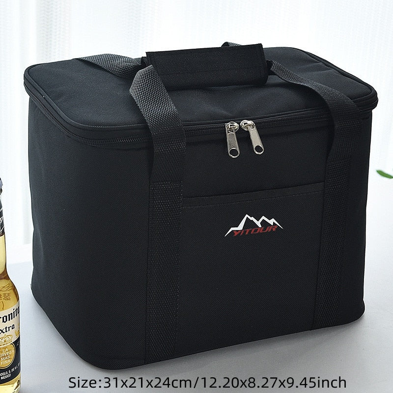 Large Capacity Cooler Bags Oxford Lunch Box Drink Beer Ice Pack Travel Picnic Backpack Thermal Food Delivery Bag Carrier