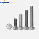 10PCS UNC US 1-4/20 304 A2 Stainless Steel DIN933 External Hex Screw OuterHexagon Head BoltThin teeth coarse teeth outer hexagon