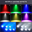 The Chroma Array | U'King 4-Piece 18x8W RGBW DMX512 LED Stage Par System