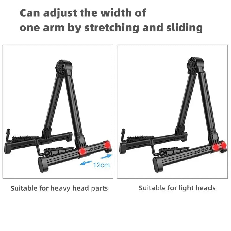 Miwayer Guitar Stand Folding A Frame Floor Universal ABS for Acoustic Classical Electric Bass Guitars Banjo Ukulele Portable