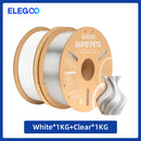ELEGOO Rapid PETG Filament 1.75mm 1KG,High Speed 30-600mm/s 3D Printer Filament 1kg Fits for Most FDM 3D Printers