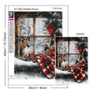 5D DIY Diamond Painting Milu Deer Full Diamond Mosaic Embroidery Christmas Scene Cross Stitch Art Home Decor New Arrivals