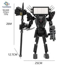 Skibidi Toilet Clock Man Building Blocks Toys Cameraman Speakerman Monitor Titan Tv Man Juguetes Brick Model Toys Gift For Kids