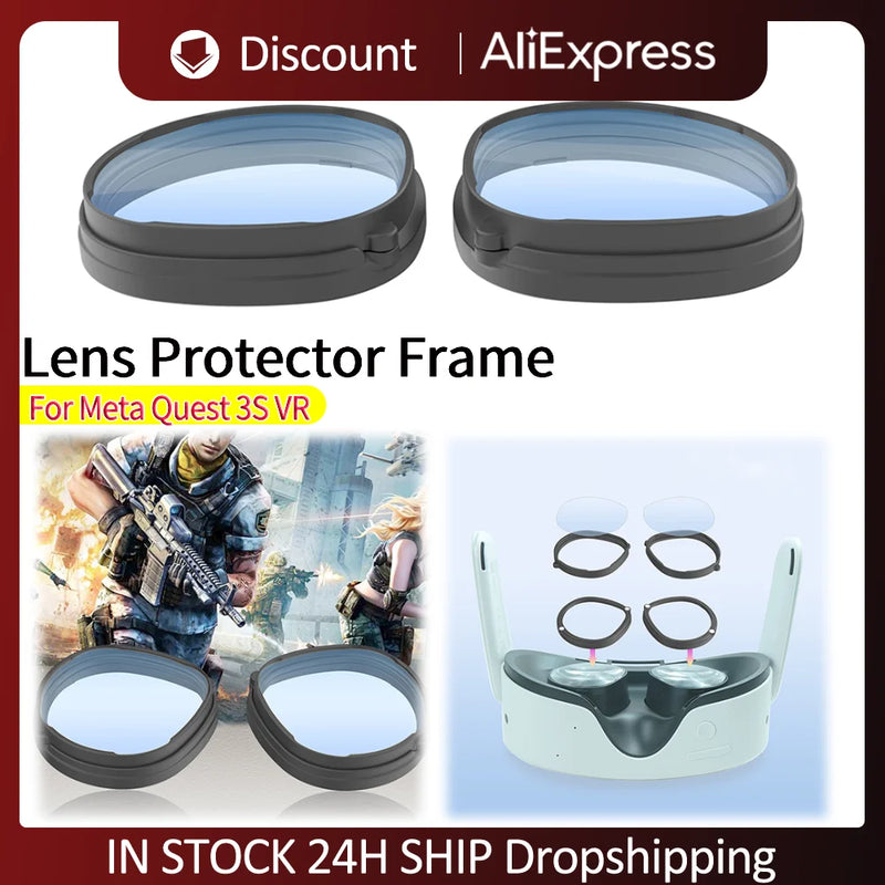 Lens Protector Frame Anti-Scratch Lens Protector Ring Magnetic Prevent Your Glasses From Scratching VR Lenses for Meta Quest 3S