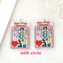 10Pcs Halloween Charms Two Side Print Acrylic Creative Pendant For Necklace  Keychain Diy Making