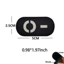 5*2.5CM IR Reflection Blood Type A B AB O POS NEG Embleem Hook and Loop Patches,Tactical Badges Clothes Stickers Glow in Dark