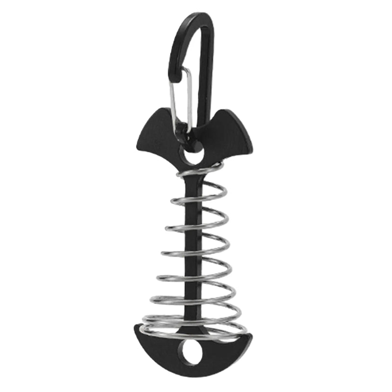 1/5Pcs Adjustable Plank Floor Spring Fishbone Anchor Tent Pegs Buckle Outdoor Awning Deck Stakes Fixed Nails Camping Tent Hooks