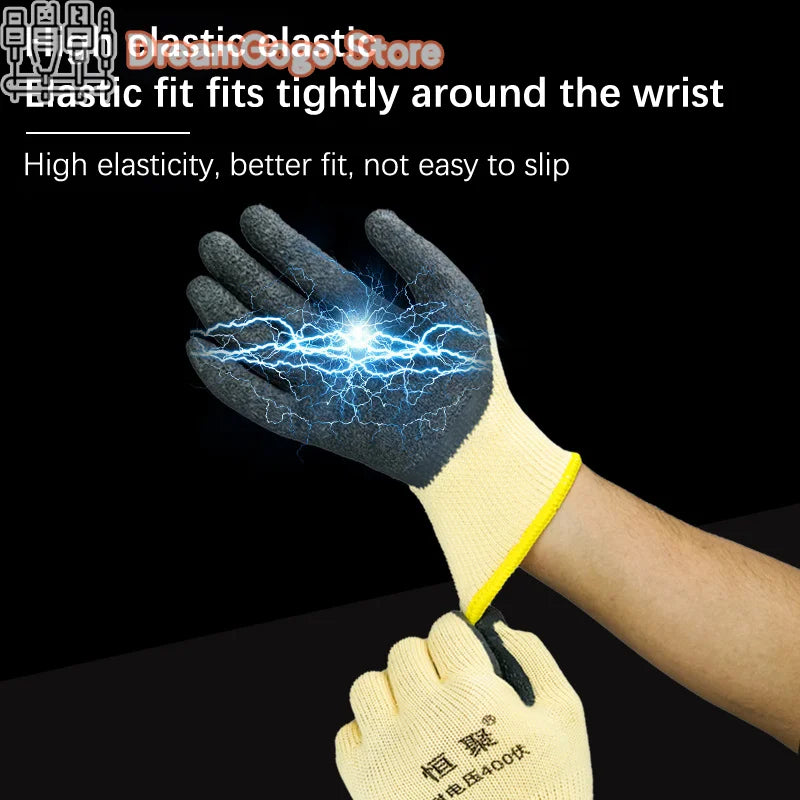 Electrician Work Gloves Protective Tool 400v Insulating Gloves 1 Pair Anti-electricity Low Voltage Security Protection Gloves