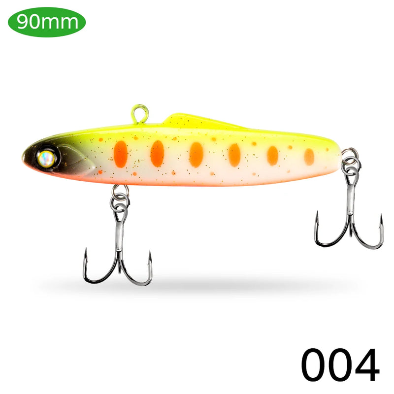 D1 VIB Lures For Winter Fishing 80mm/25g 90mm/30g Silicone Bait Artificial Wobblers Balancer For Pike Bass DT6011 Fishing Tackle