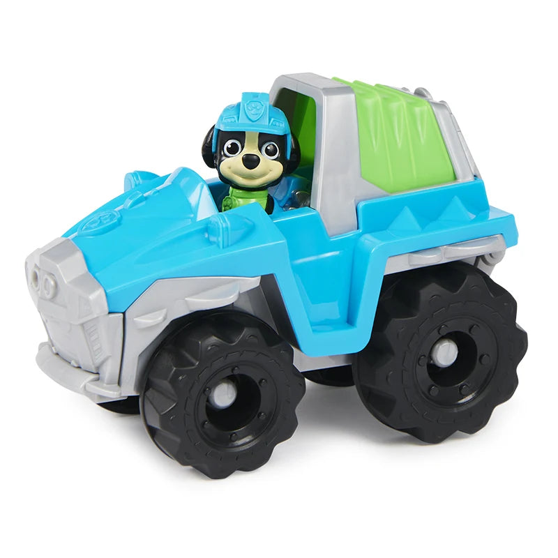 Original Paw Patrol Rex’s Dinosaur Rescue Vehicle with Collectible Action Figure Anime Doll Kids Toy Birthday Christmas Gift