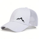 Unisex Mountain Range Embroidery Baseball Net Caps Spring and Summer Outdoor Adjustable Casual Hats Sunscreen Hat
