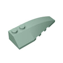 Gobricks 10Pcs Parts Assembles Particles 41747 Wedge Curved 6 x 2 Right Building Blocks Parts Bricks Bulk Model Educational Toys