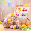 8/16Sheets DIY Make a Face Easter Egg Puzzle Stickers Party Decoration Decals Kids Educational Jigsaw Toy Children Funny Games