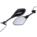 2Pcs Motorcycle Handlebar Mount Rearview Mirror With LED Turn Signal Lights For Honda CBR 900 929 954 900RR CBR1000RR