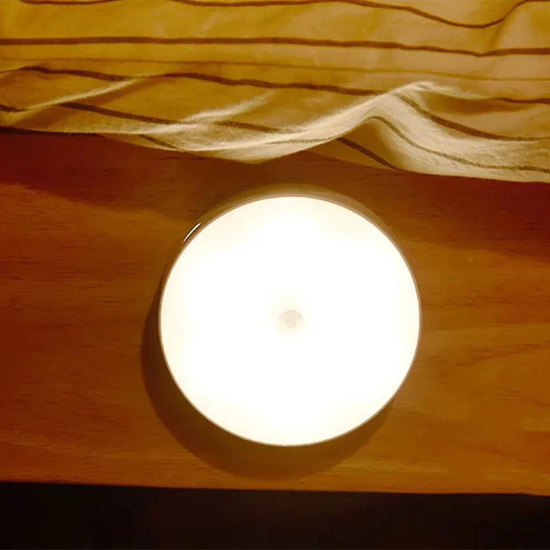 Motion Sensor Light Bedroom Night Light Room Decor USB LED Lamp Rechargeable Home Decoration Lights For Stairs Hallway Closet