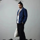 New Spring And Autumn Indigo Jacket Handmade Plant Indigo Jacket Casual Suit Jacket Retro French Workwear