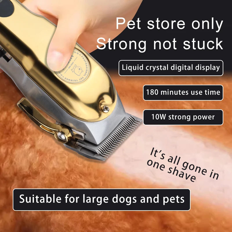 HIENA Dog Hair Clipper Professional Pet grooming Trimmer heavy duty dog Cat Shaver Cutting Machine Puppy groomer Haircut Clipper