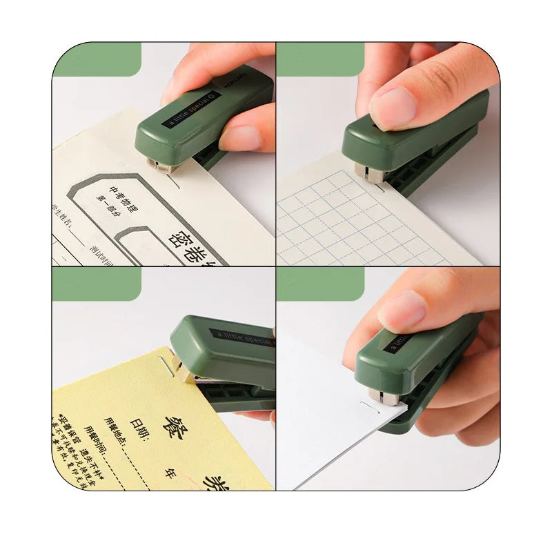 Kokuyo A Little Special Mini Stapler Set 1000pcs 10N Staples Portable Paper Binder Office Binding Tools School F7275