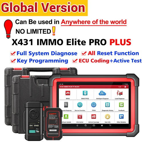 2024 LAUNCH X431 IMMO Plus Key Fob Programming Tool with X-PROG3, ECU Online Coding,All Systems Diagnostic Tool, 9+ Reset CANFD