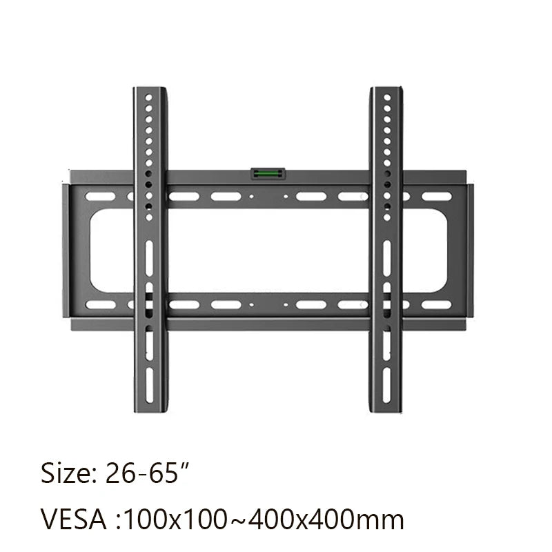 TV Wall Mount Fixed for Most 26"-65" Flat/Curved TVs with Max VESA 400X400mm up to 110Lbs Space Saving Universal TV Bracket