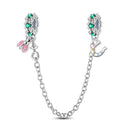 Silver Plated Boy Girl Couple Lovers Beads Charms Zirconium Dangle Fit Original Pandora Bracelet Necklace Jewelry Women Gift