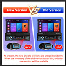 LeeKooLuu 7inch Motorized Retractable Screen Android 13 Car Radio 1 Din Multimedia Player GPS Stereo 2G+64G Carplay Android Auto