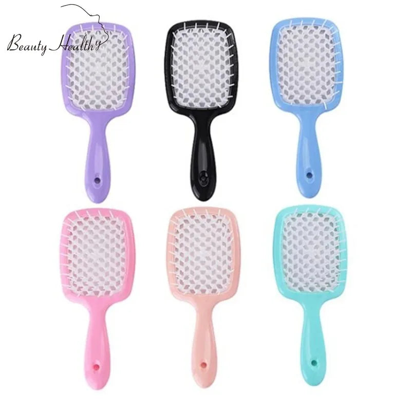 Tangled Hair Comb Detangling  Brush Large Plate Massage Combs Hollow Out Hair Brushes Barber Comb Salon  Styling Tools