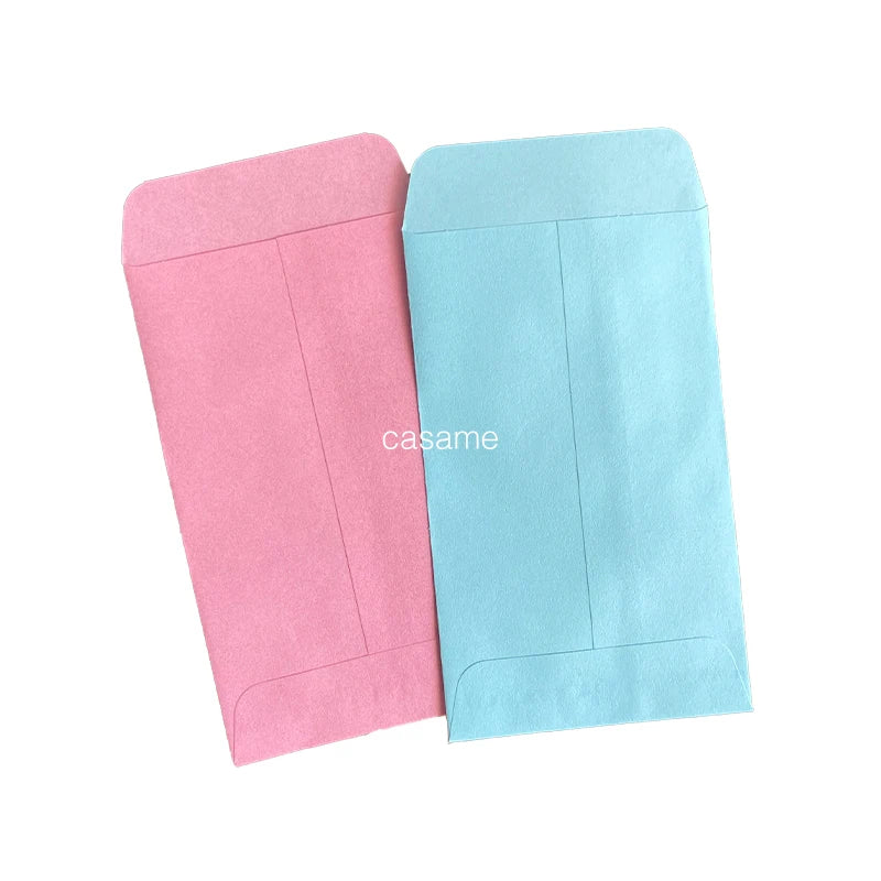 6x10cm Pink Blue Pouch Paper Bag Gift Boy Girl Decoration Packaging Cute Candy Baby Shower Guest Small Mini Kraft Craft Brown