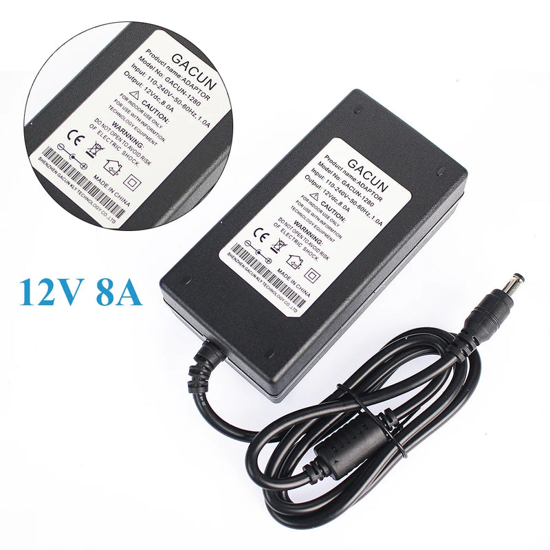 AC to DC 5V 6V 8V 9V 12V 13V 15V 24V Power Supply Adapter 1A 2A 3A 5A 6A 8A 220V To 12V Universal Charger For LED Driver EU US