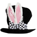 Easter White Rabbit Top Hat Alice Wonderland Cosplay Bunny Bowler Men Women March Hare Costume Accessory Topper With Ears