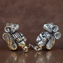 Rat Traveler Brass Knife Beads Animal Mouse EDC DIY Paracord Woven Bracelets Lanyard Pendants Accessories Outdoor Tool Hangings