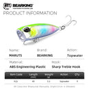 Bearking Neuheit 4cm 3.2g heißes Modell Angelköder Hardbait 9 Farben zur Auswahl Popper Qualität professioneller Minnow