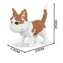 KNEW BUILT Adorable Cat Mini Model Building Blocks Expressive Faces Orange and Black Options for Kid Toys Pet Fans Style Bricks