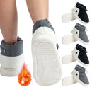 Unisex Winter-Heizschuhe mit 3 Heizstufen Damen Herren Elektrische Heizhausschuhe Thermoschuhe für Zuhause, Büro