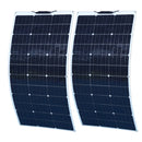 200W 100W Mono Flexible Solar Panel 20A/10A Solar Controller Module for Car RV Boat Home Roof Vans Camping 12V 24V Solar Battery