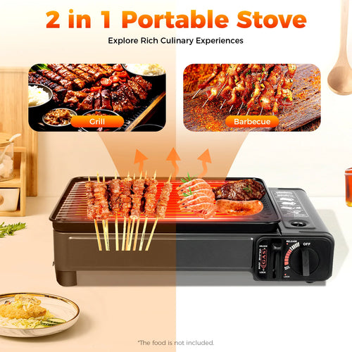 The Ember Circuit | Portable Butane Camping Grill for Outdoor Cooking